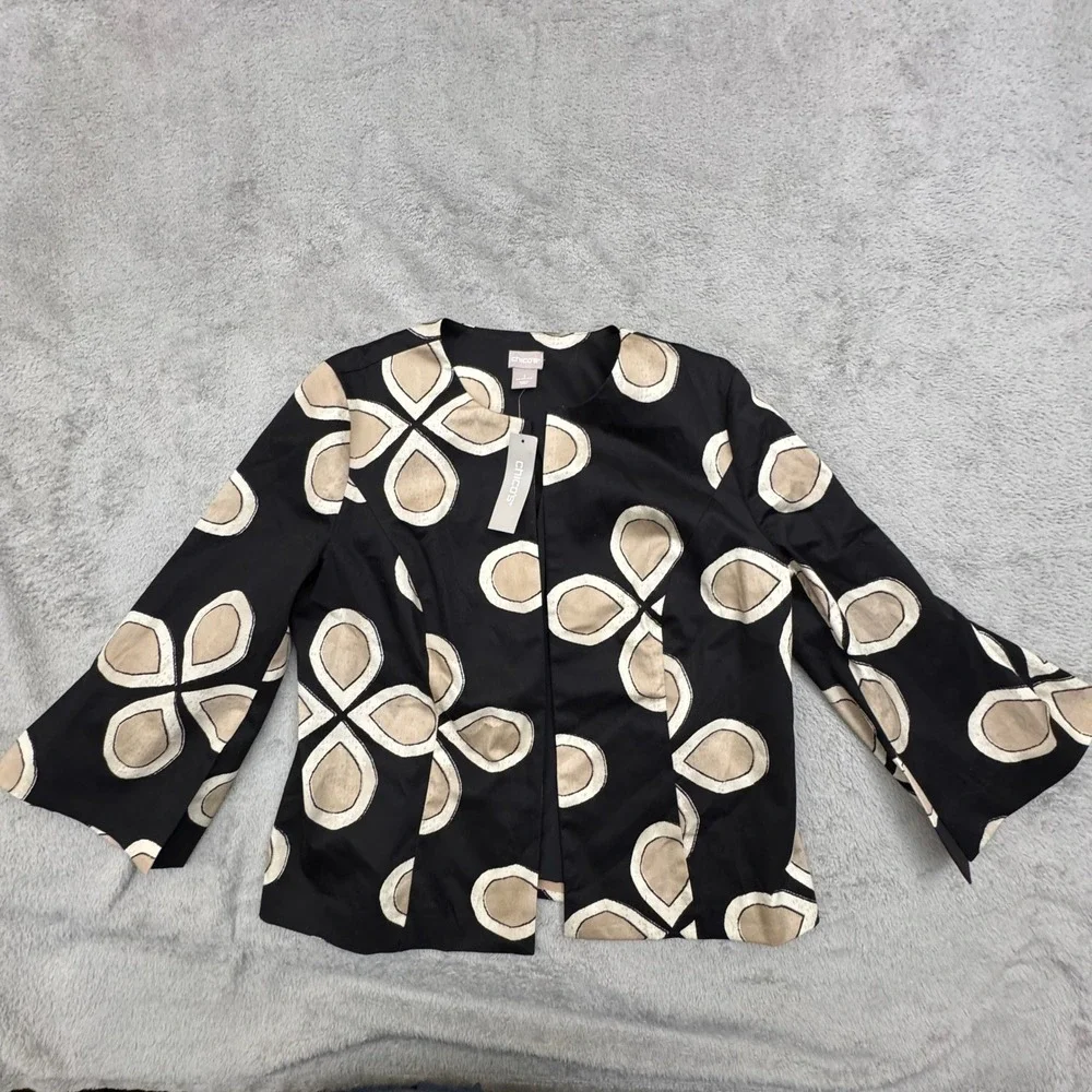 Chico's NWT Women's Short Modern Topper Jacket Women's Size Medium (Chico's‎ 1)